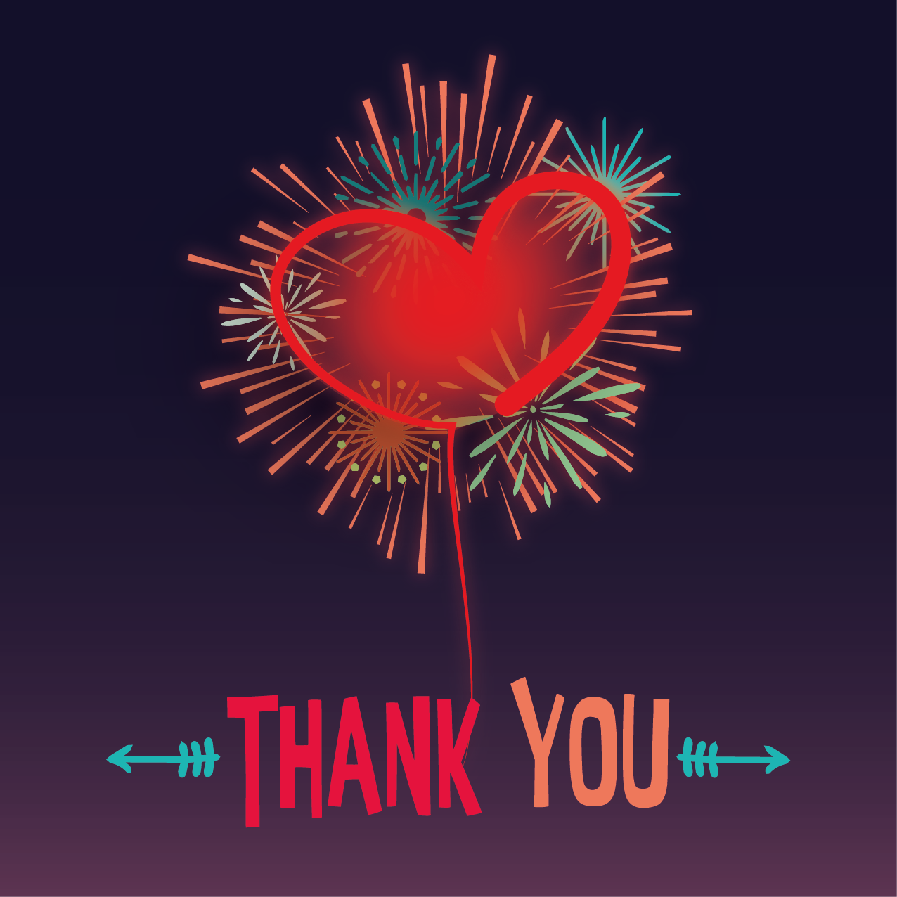 Thank You Feuerwerk